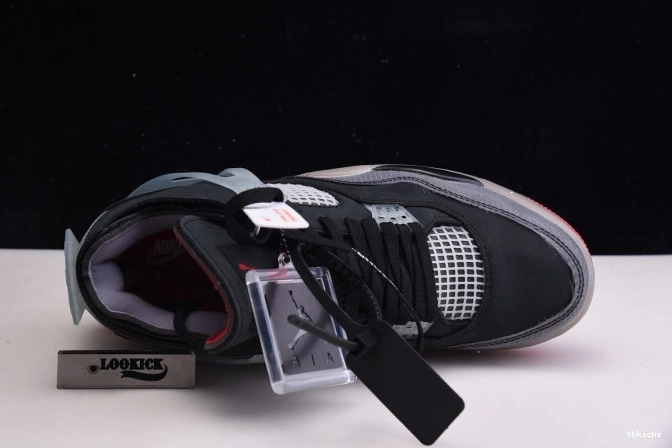 Rep TBK Off Retro 4 CV9388-001 Air Bred White Jordan x 0711